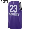 Dres Utah Jazz Lauri Markkanen Nike 2023-24 City Edition Ljubičasta Swingman - Dječji